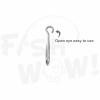 Qty 100 Fishing 6X Strong Siwash Nickel Hooks Size 8/0 Open Eye Hi-Carbon Steel Hook Long Cut Point view 4