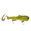 Super-D Swimbait - Realistic Fishing Lures for Bass, Musky, Walleye, Crappie, and More - Fishing Gifts for Men - 4.7oz 9" (14" w/Tail) Swim Baits, Bass Lures (Chartreuse Circus) view 1