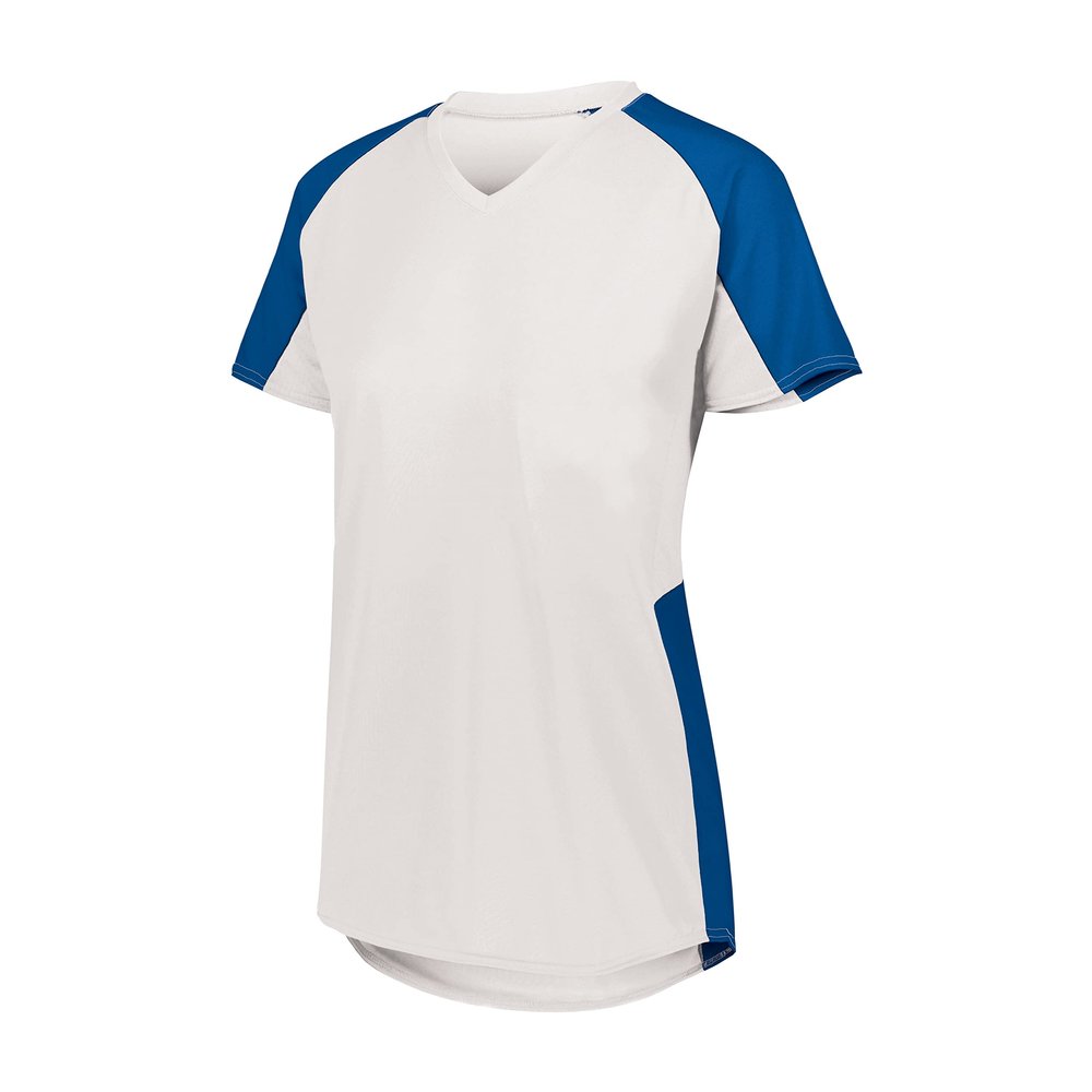 Girls Cutter Jersey White/Royal S