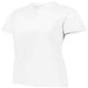 Augusta Sportswear Womens Attain Two-Button Jersey L White view 2