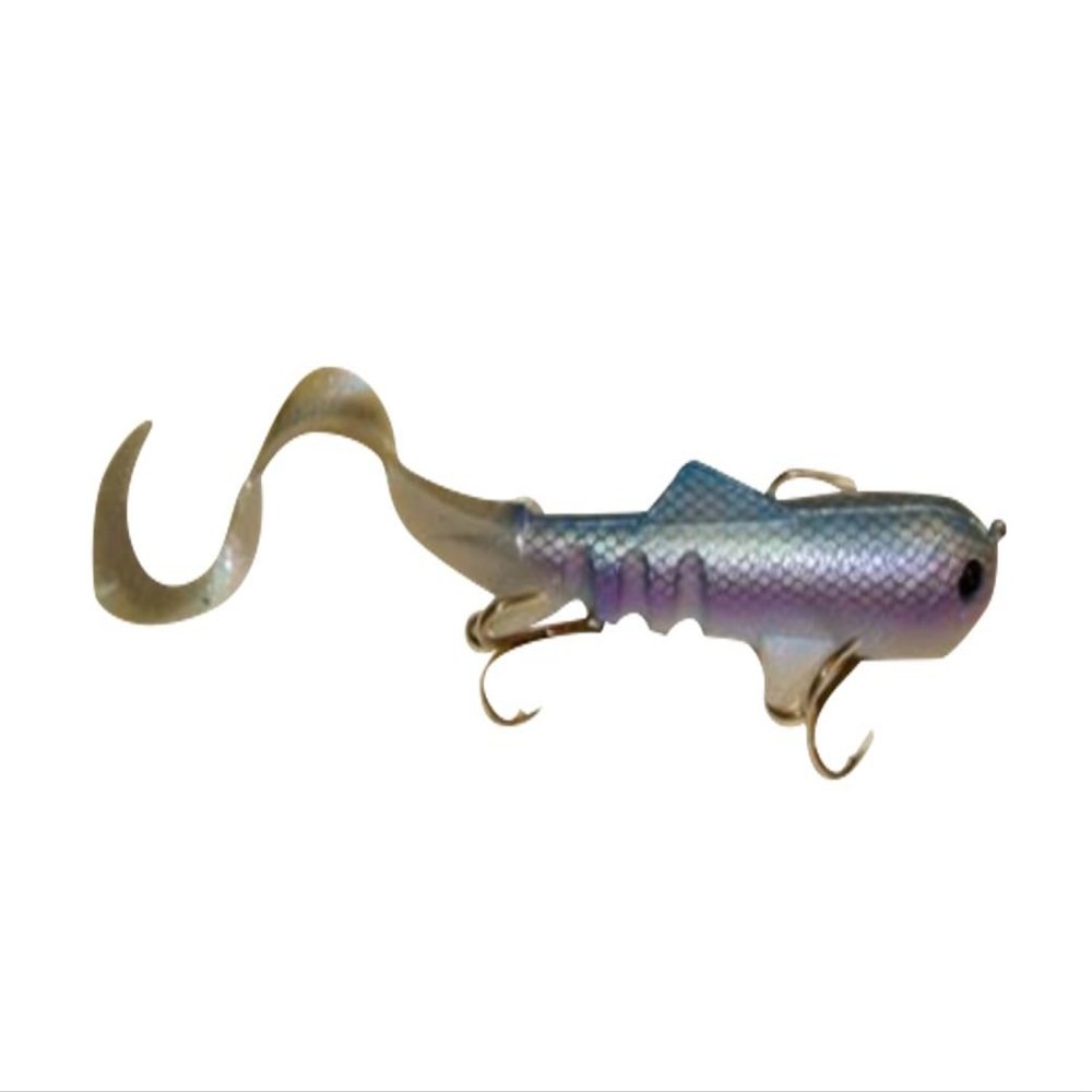 Super-D Swimbait - Realistic Fishing Lures for Bass, Musky, Walleye, Crappie, and More - Fishing Gifts for Men - 4.7oz 9" (14" w/Tail) Swim Baits, Bass Lures (Polar Ice Cisco)
