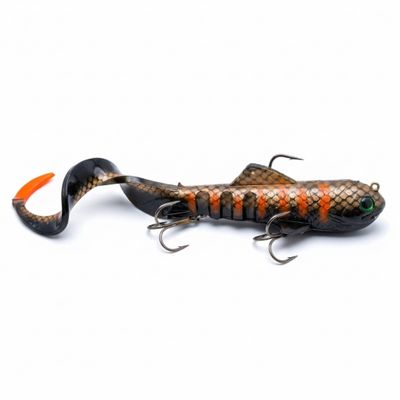VEXAN Super-D Swimbait Realistic Soft Plastic Fishing Lures for Freshwater Large Size Fish Like Musky, Pike, and More Versatile and Durable Swim Bait 4.7oz 9" (14" w/Tail) (Dark Side Sucker)