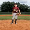 Augusta Sportswear Youth Attain Wicking Two-Button Baseball Jersey Power Orange L view 2