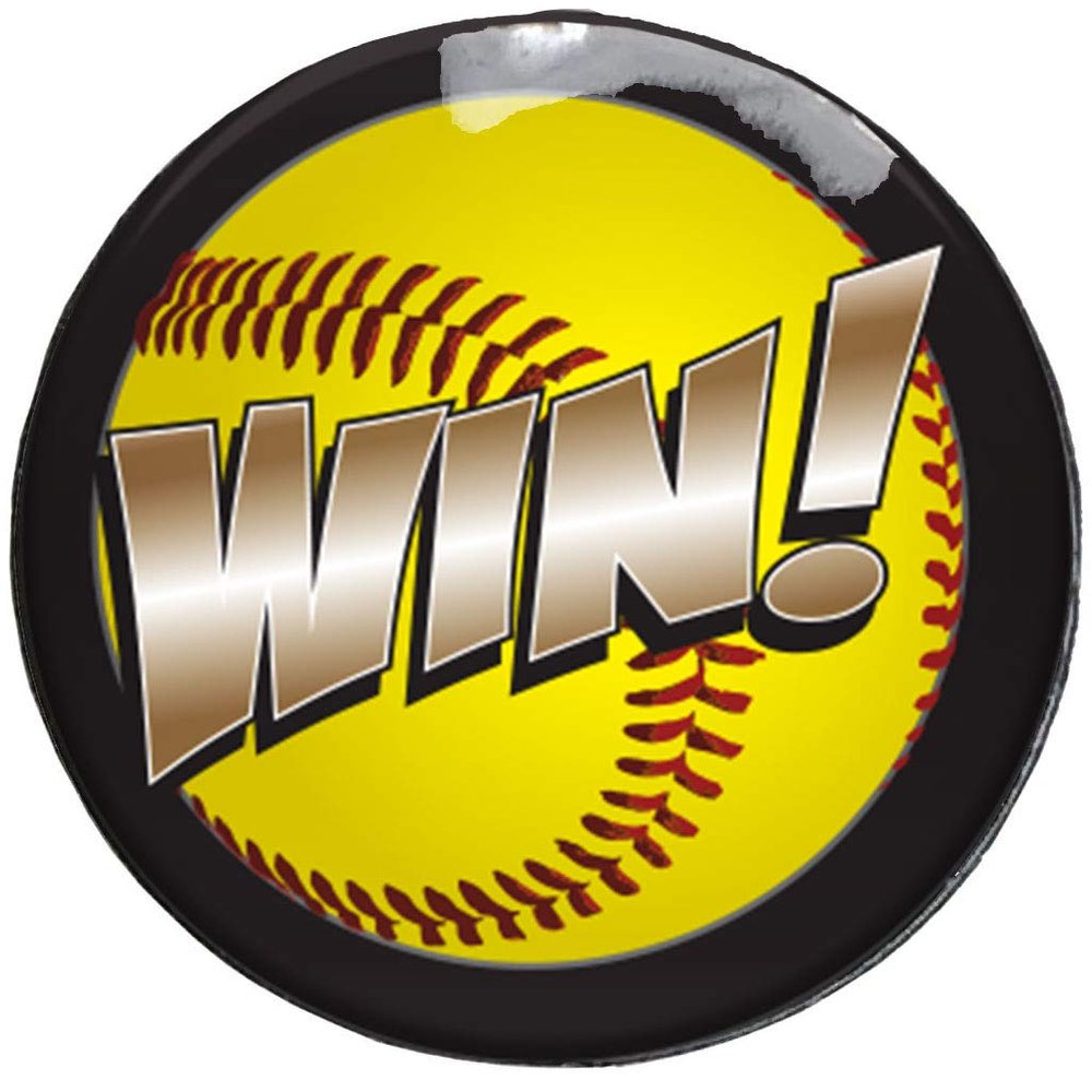 20-Mil Thick Award Decals for Softball, Softball Award Decals 100 Award Stickers (Win)