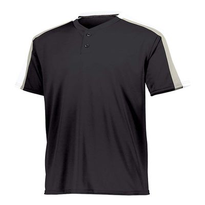 Augusta Sportswear Men's 2XL 1557, Black/White/Silver Grey, XX-Large