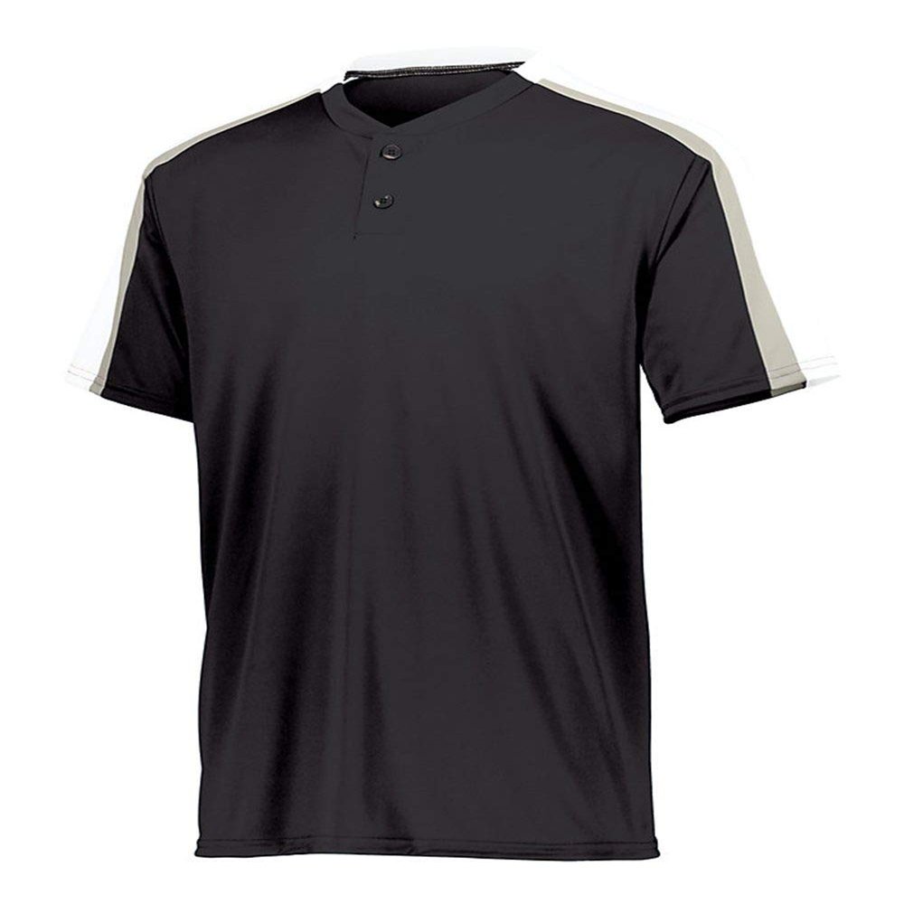 Augusta Sportswear Men's 2XL 1557, Black/White/Silver Grey, XX-Large