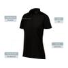 Augusta Sportswear Women's Vital Polo, Black, 2XL view 4