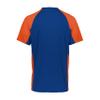 Augusta Sportswear Boys Cutter Jesey Royal/Orange view 3