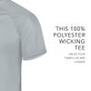 Augusta Sportswear Attain Wicking Two-Button Baseball Jersey Silver M view 2