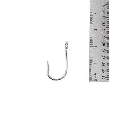 Qty 100 Fishing 6X Strong Siwash Nickel Hooks Size 7/0 Open Eye Hi-Carbon Steel Hook Long Cut Point