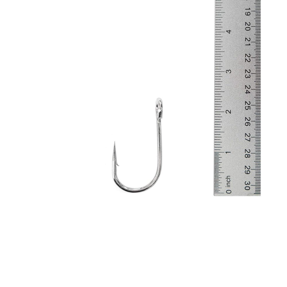 Qty 100 Fishing 6X Strong Siwash Nickel Hooks Size 7/0 Open Eye Hi-Carbon Steel Hook Long Cut Point