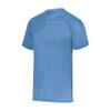 Augusta Sportswear Youth Attain Wicking Two-Button Baseball Jersey Columbia Blue XS view 1
