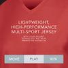 Augusta Sportswear Womens Cutter Softball Jersey, Red/Black M view 4