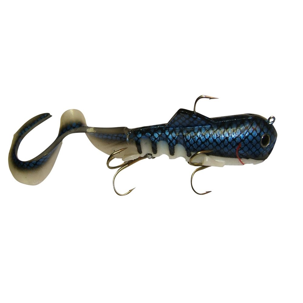 Super-D Swimbait - Realistic Fishing Lures for Bass, Musky, Walleye, Crappie, and More - Fishing Gifts for Men - 4.7oz 9" (14" w/Tail) Swim Baits, Bass Lures (Teaz N Baitfish)