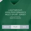 Augusta Sportswear Womens Cutter Softball Jersey, Dark Green/White L view 4