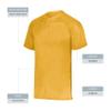 Augusta Sportswear Attain Wicking Two-Button Baseball Jersey Gold 3XL view 3