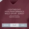 Augusta Sportswear Womens Cutter Softball Jersey, Maroon/White M view 4