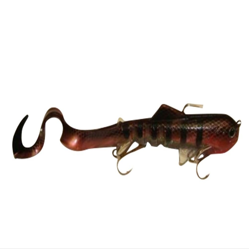 VEXAN Super-D Swimbait Realistic Soft Plastic Fishing Lures for Freshwater Large Size Fish Like Musky, Pike and More Versatile and Durable Moving Swim Bait 4.7oz 9" (14" w/Tail) (Copperhead)