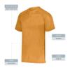 Augusta Sportswear Youth Attain Wicking Two-Button Baseball Jersey Power Orange M view 4