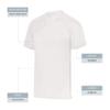 Augusta Sportswear Attain Wicking Two-Button Baseball Jersey White 5XL view 3