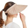 Adjustable Wide Brim Sun Hats Summer UV Protection Beach Fishing Visor Foldable Multifunctional Large Bucket Cap Khaki view 1