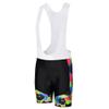 Uriah Men's Bicycle Bib Shorts White Gel Padded Tights Green Black Size XXXL(CN) view 1