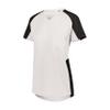 Augusta Sportswear Womens Cutter Softball Jersey, White/Black XL view 1