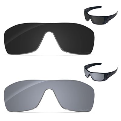 Tintart Performance Replacement Lenses Compatible with Oakley Batwolf OO9101 Polarized Etched - Value Pack