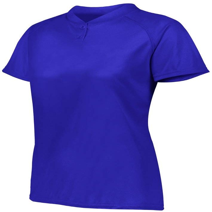 Augusta Sportswear Womens Attain Two-Button Jersey S Purple (HLW)