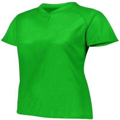 Augusta Sportswear Womens Attain Two-Button Jersey XL Kelly