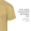 Augusta Sportswear Attain Wicking Two-Button Baseball Jersey Vegas Gold L view 2