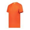 Augusta Sportswear Attain Wicking Two-Button Baseball Jersey Orange L view 1