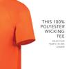 Augusta Sportswear Attain Wicking Two-Button Baseball Jersey Orange L view 2