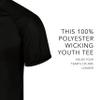 Augusta Sportswear Youth Attain Wicking Two-Button Baseball Jersey Black XS view 4