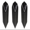 Optix 3 Sets of Harrows Slim Dart Flights Plus 1 Set of Aluminum Dart Flight Protectors (Black) view 3