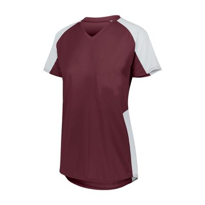 Girls Cutter Jersey Maroon/White L