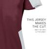 Girls Cutter Jersey Maroon/White L view 2