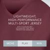 Girls Cutter Jersey Maroon/White L view 4