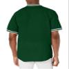 Augusta Sportswear Holloway Retro V-Neck Men's Baseball Jersey, Forest Green | White, X-Large view 2