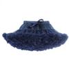 MizHome Girls Fluffy Tulle Pleated Tutu Skirt Princess Ballet Dance Dress Tiered Dark Blue L view 1
