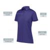 Augusta Sportswear Women's Vital Polo, Purple, S view 3
