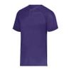 Augusta Sportswear Attain Wicking Two-Button Baseball Jersey Purple (Hlw) L view 1
