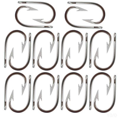20pcs Swordfish Hook Size 10/0 Stainless Steel Tuna Hooks Big Game Southern Sharp Hook