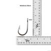 20pcs Swordfish Hook Size 10/0 Stainless Steel Tuna Hooks Big Game Southern Sharp Hook view 2