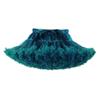 MizHome Girls Fluffy Tulle Pleated Tutu Skirt Princess Ballet Dance Dress Tiered Black Green S view 1