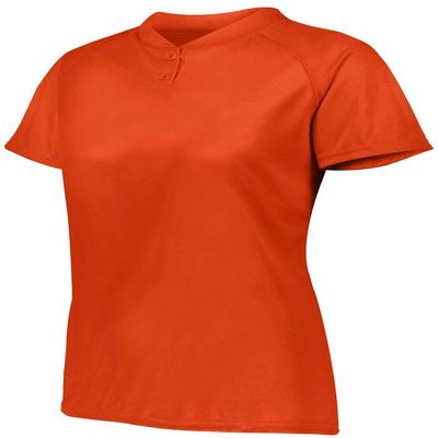 Augusta Sportswear Womens Attain Two-Button Jersey XL Orange