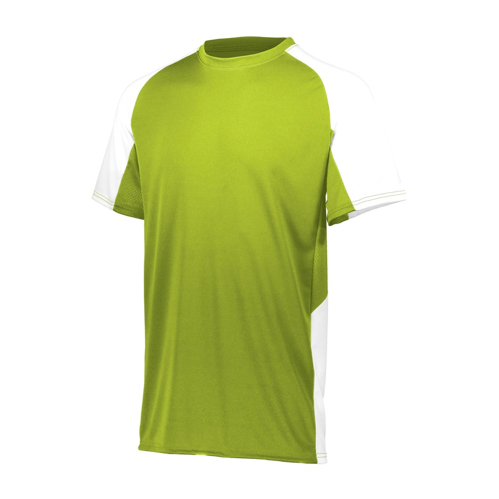 Augusta Sportswear Youth Cutter Jersey, Lime/White, XS