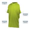 Augusta Sportswear Youth Cutter Jersey, Lime/White, XS view 4