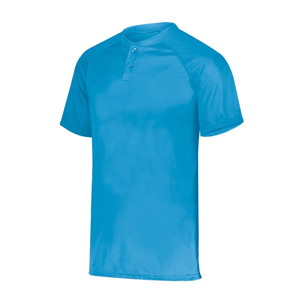 Augusta Sportswear Attain Wicking Two-Button Baseball Jersey Power Blue S