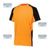 Augusta Sportswear Boys 1518 Shirts, Power Orange/Black, X-Small US view 3
